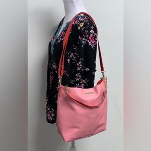 JUICY COUTURE Pink Bag Gold Chain Tote Shoulder Bag Purse 12" X 11" X 5"